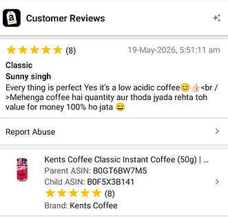 Kents coffee customer reviews