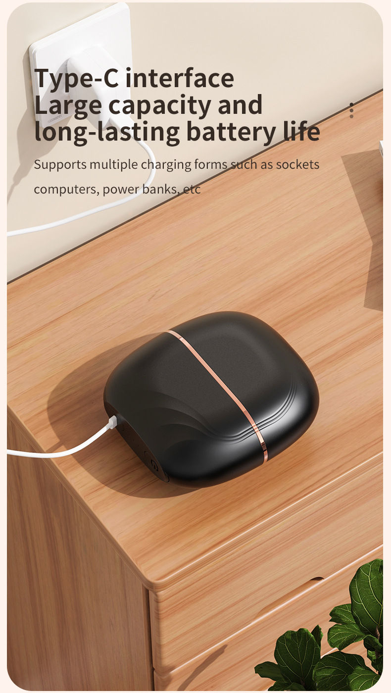 Thumbnail: portable rechargeable mini hair straightener anti-burn brush