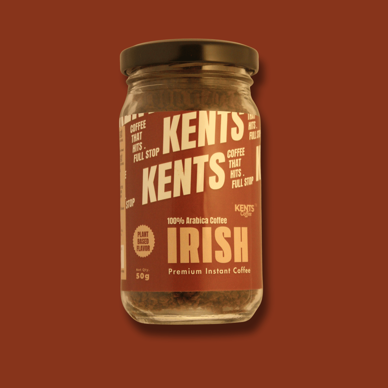 Irish Cream Instant Coffee | Strong Arabica Coffee with Plant-Based Flavor