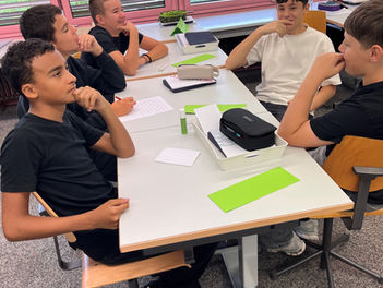 Hinschreiben und....