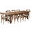 Miniatura:  Rustic Solid Pine Folding Farm Table