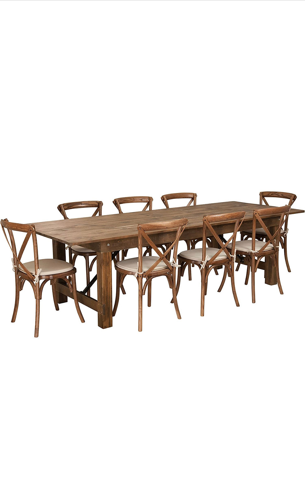Thumbnail:  Rustic Solid Pine Folding Farm Table