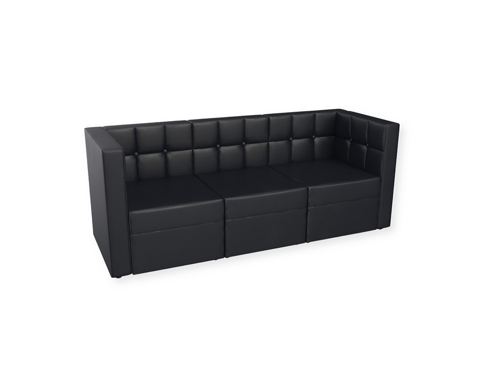Tufted Back - Flat Seat  sofa 3pcs