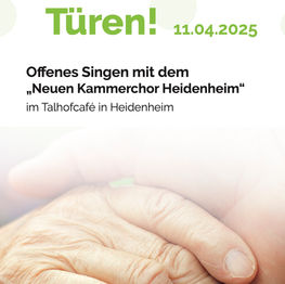 "Singen öffnet Türen!"
