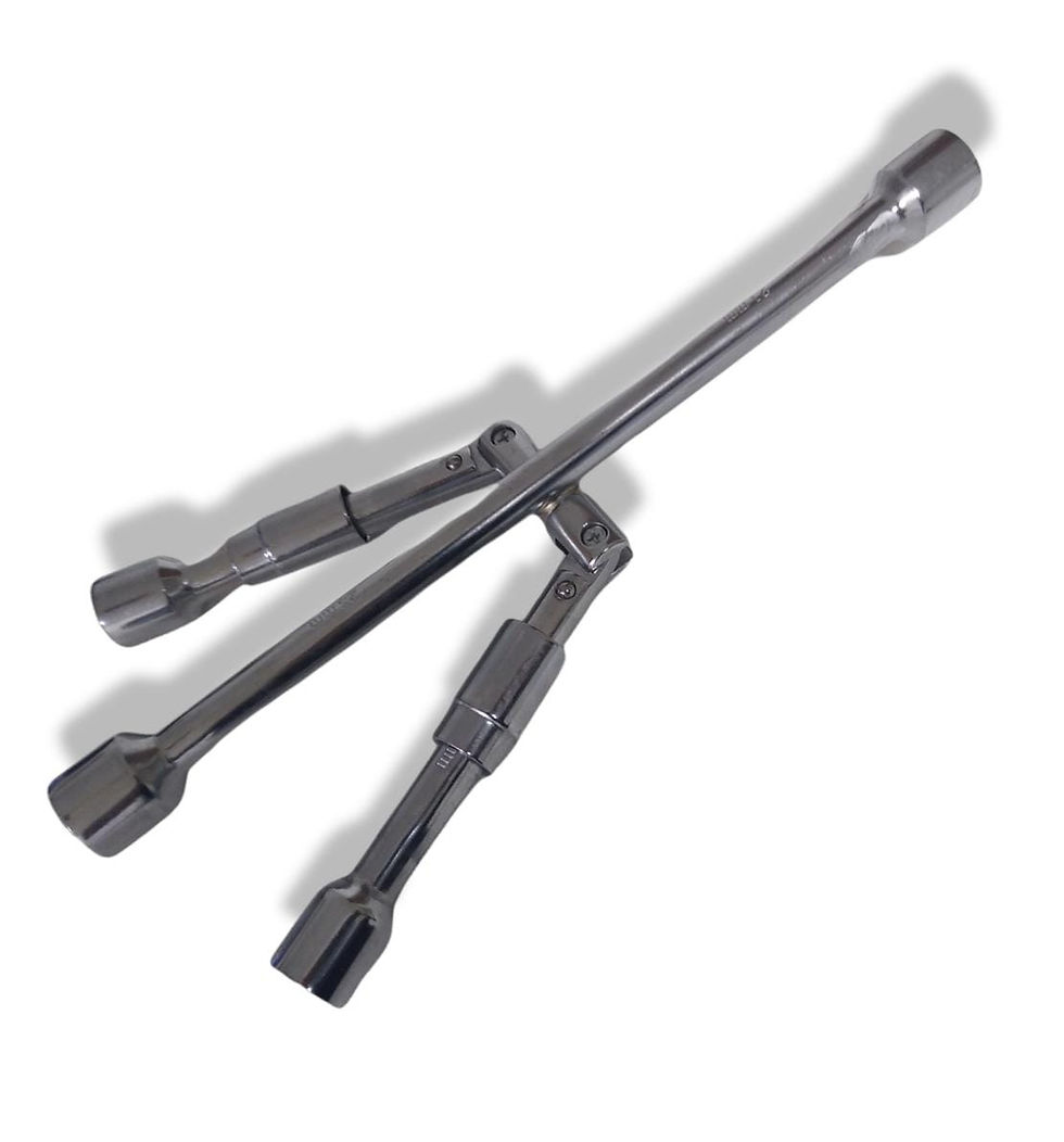 Miniatura: Llave de cruz plegable para rueda, medidas 17mm, 19mm, 21mm, 23mm