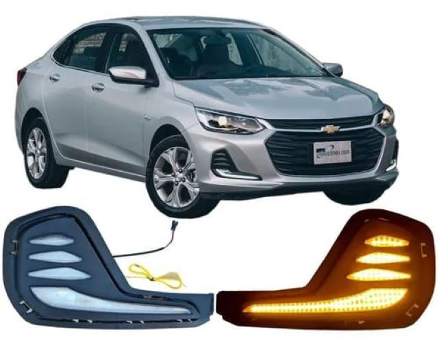 Biseles Led DRL Direccionales Para Chevrolet Onix 2020 2021