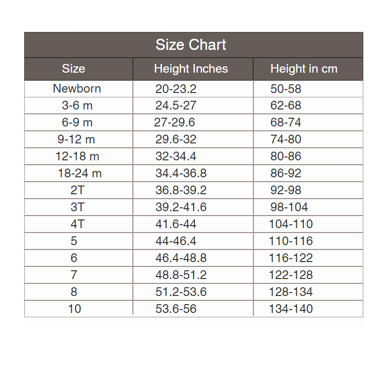cinderella couture size chart