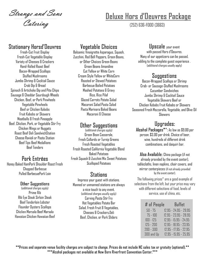 Hors d'Oeuvres Menu enccatering1