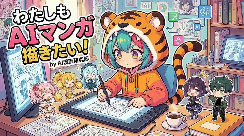 「わたしもAIマンガ描きたい\!」AI漫画研究部