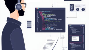 Developer supervising an AI assistant implementing software from a structured technical specification with clear checkpoints and approval gates.