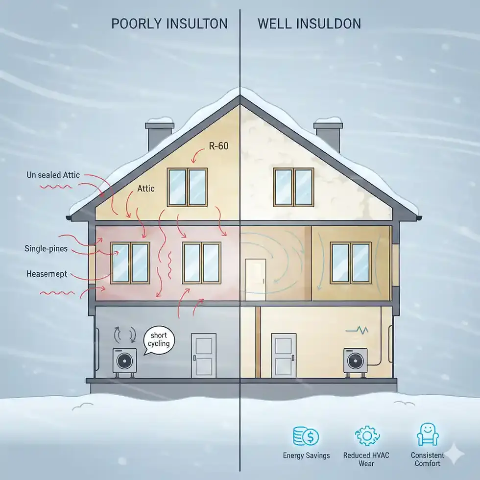 Home Insulation and HVAC Performance: How They Work Together in Winter