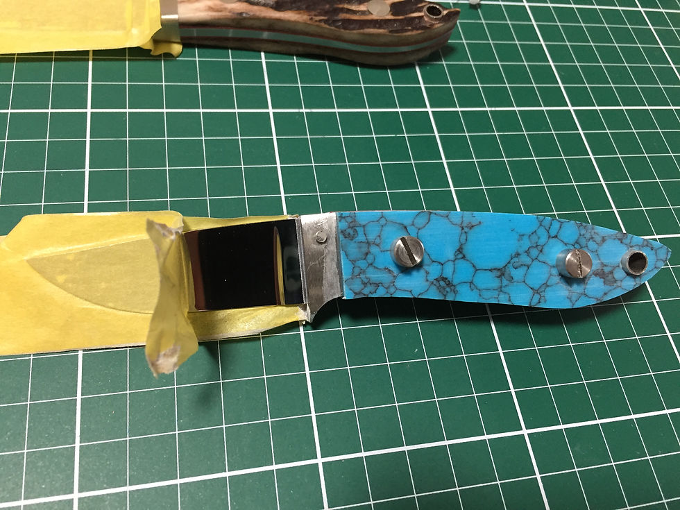 ヒルト&ハンドル材固定