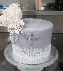 Grey Marble With Cross