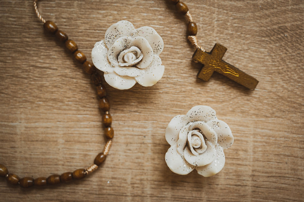 Thumbnail: Rose Candles (Small) White