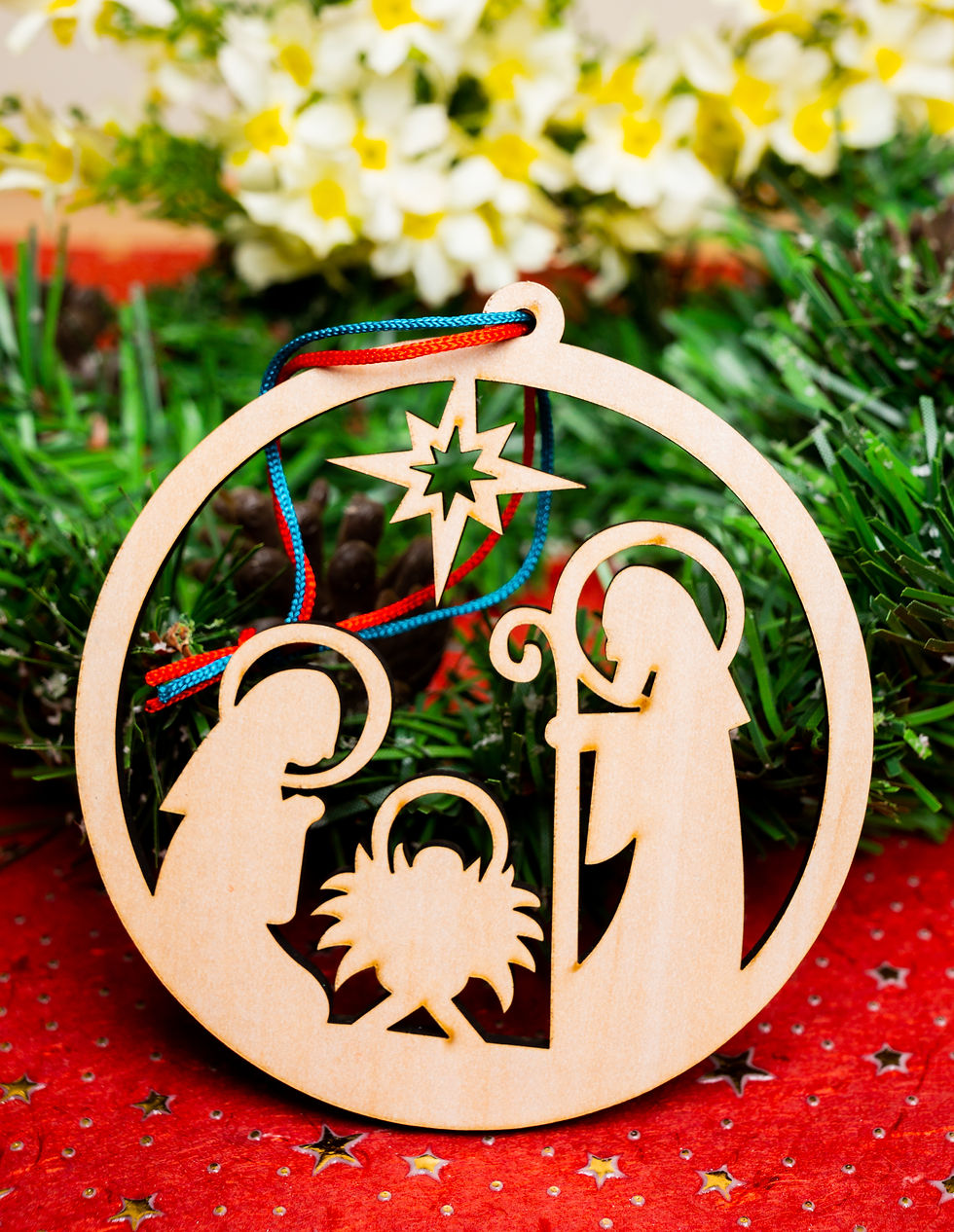 Thumbnail: Wooden Christmas Tree Decoration