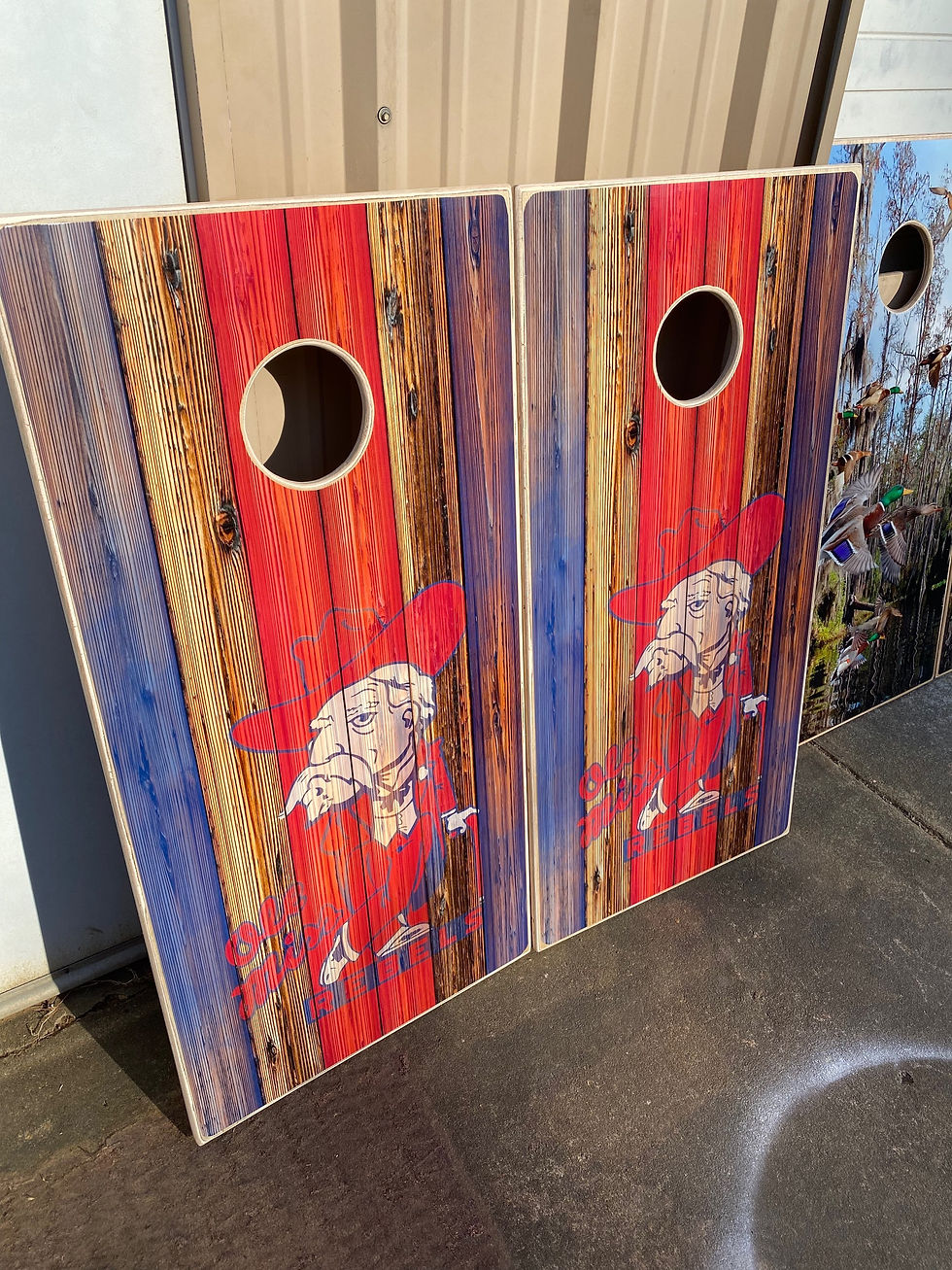 Thumbnail: Custom cornhole boards 