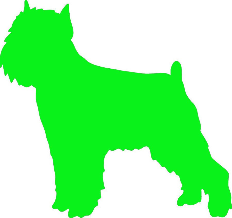 Thumbnail: Brussels Griffon Dog Vinyl Decals