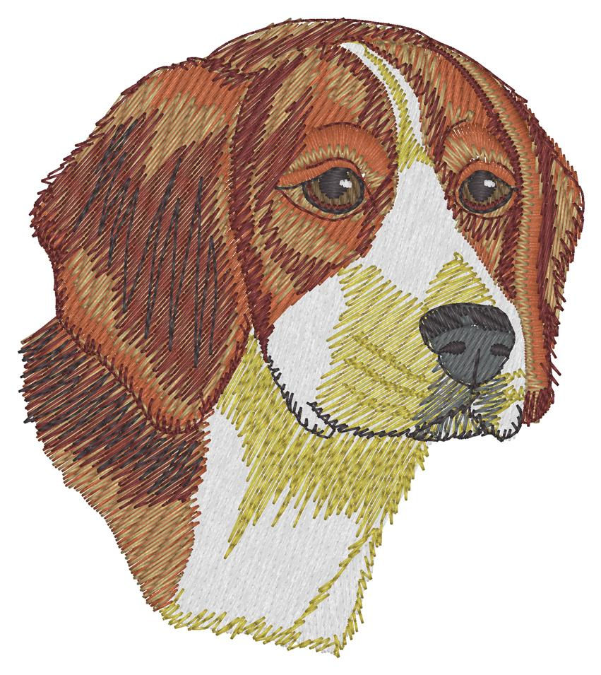 Embroidered Beagle T-shirt