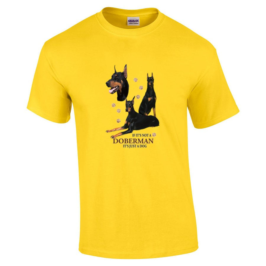 Thumbnail: Doberman Just A Dog T-shirt