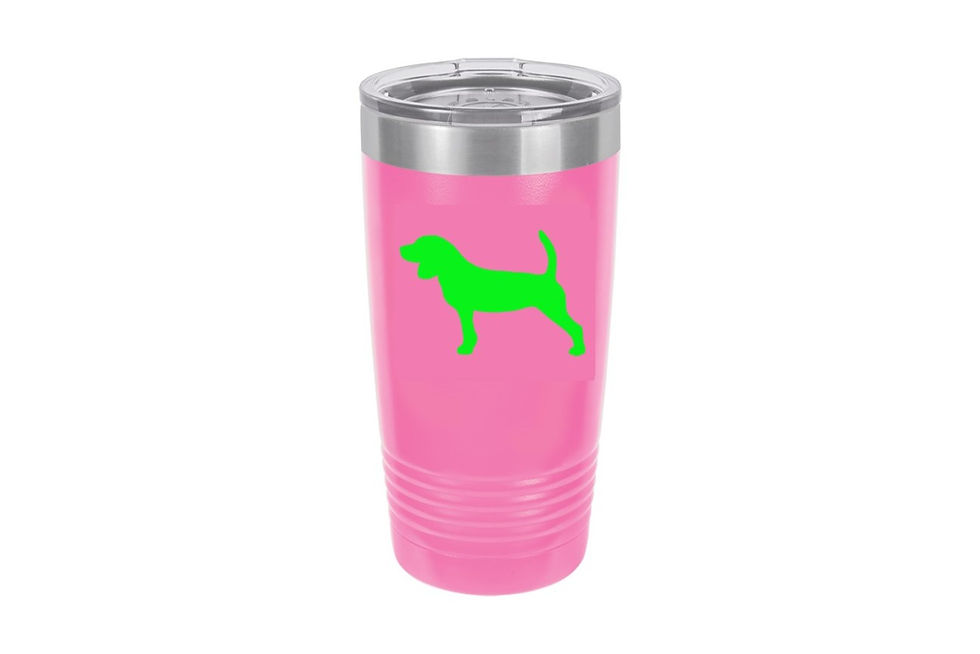 Thumbnail: Beagle Vacuum Insulated Tumbler W/Clear Lid