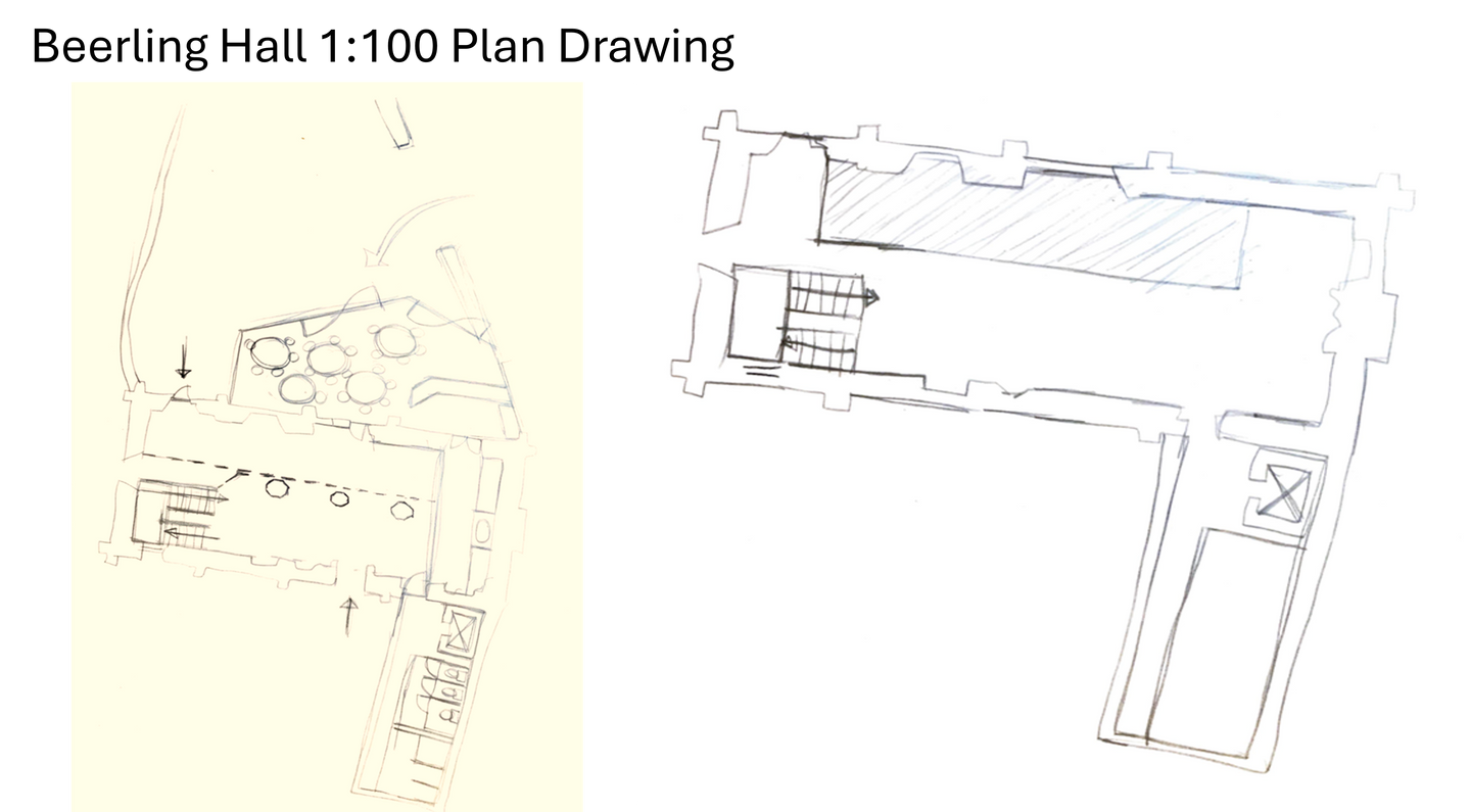 Beerling Hall Plan Drawing