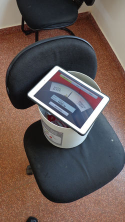 Medições de iluminância.