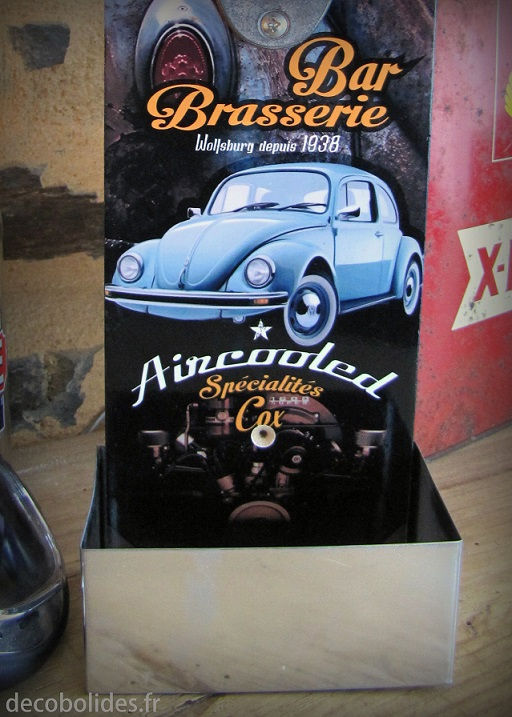 Miniature : Décapsuleur mural Volkswagen Cox version vintage "Bar Brasserie Aircooled"