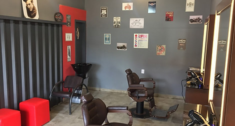 Interior da Barbearia. Projeto por Yago Ramos Design