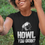 Thumbnail: Women's Black 100% cotton "Howl You Doin?" Pug/dog themed T-shirt