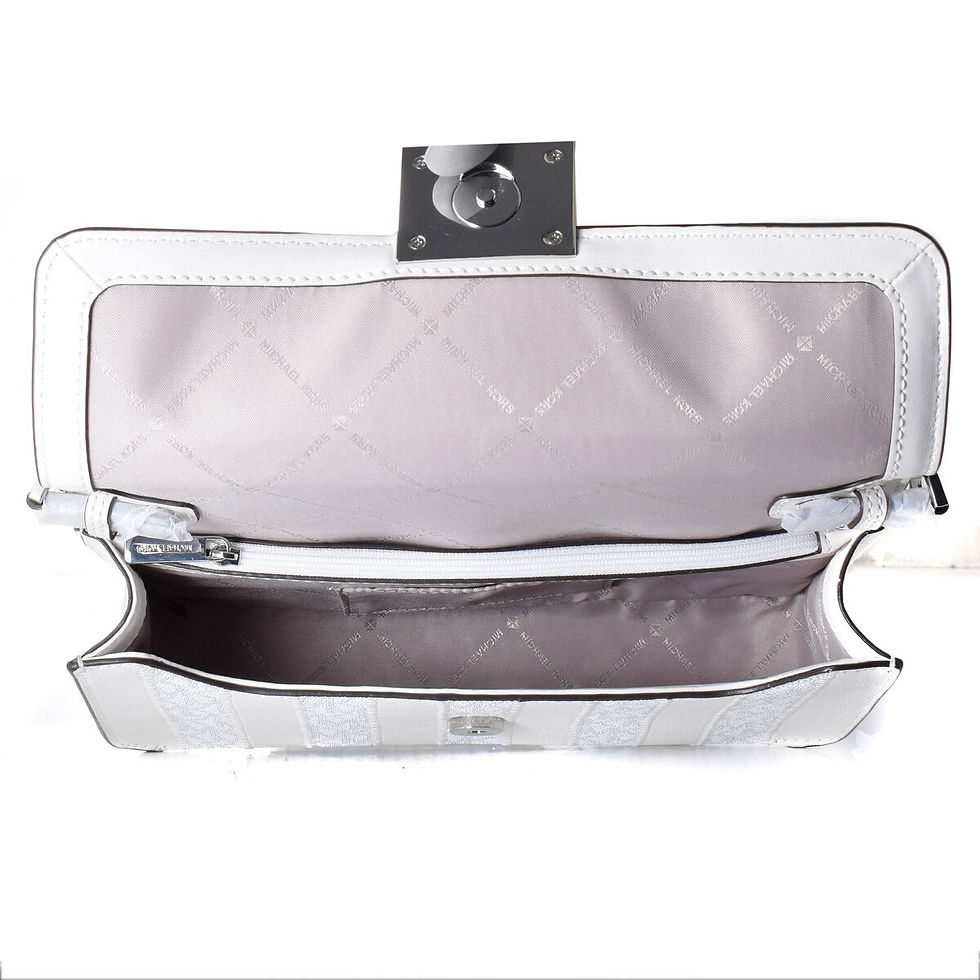 Miniatura: Women's Handbag Michael Kors 35S2S6SL2B-BRT-WHT-MLT 25 x 14 x 7 cm