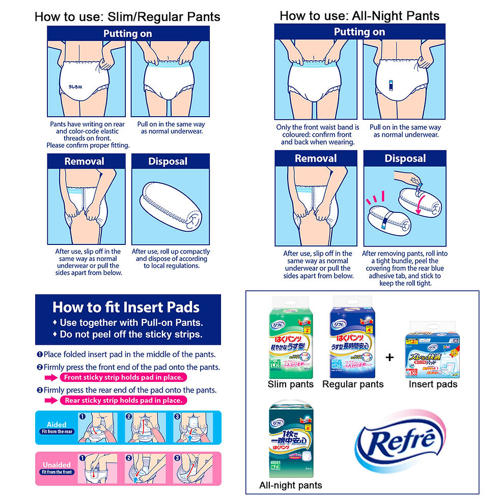Thumbnail: Refre - Regular Pants (M) Adult Diapers