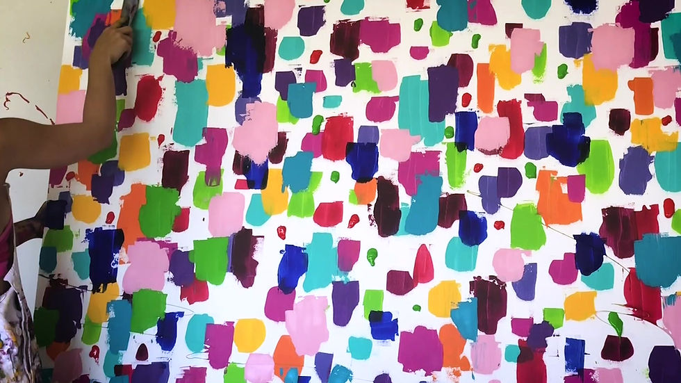 Thumbnail: "She’s a Hero" 200X150 CM  Painting by Pink May Khen