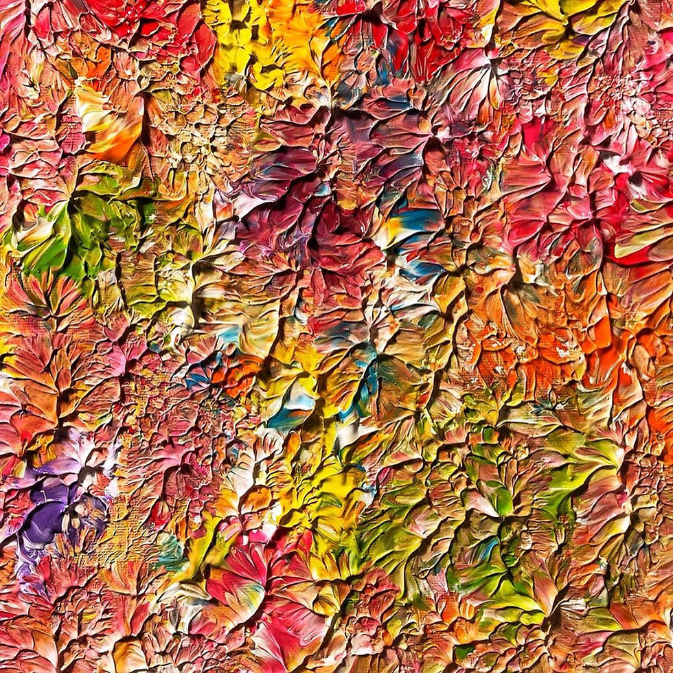 Thumbnail: “Radical Faith” 100X100cm  Painting by Pink May Khen
