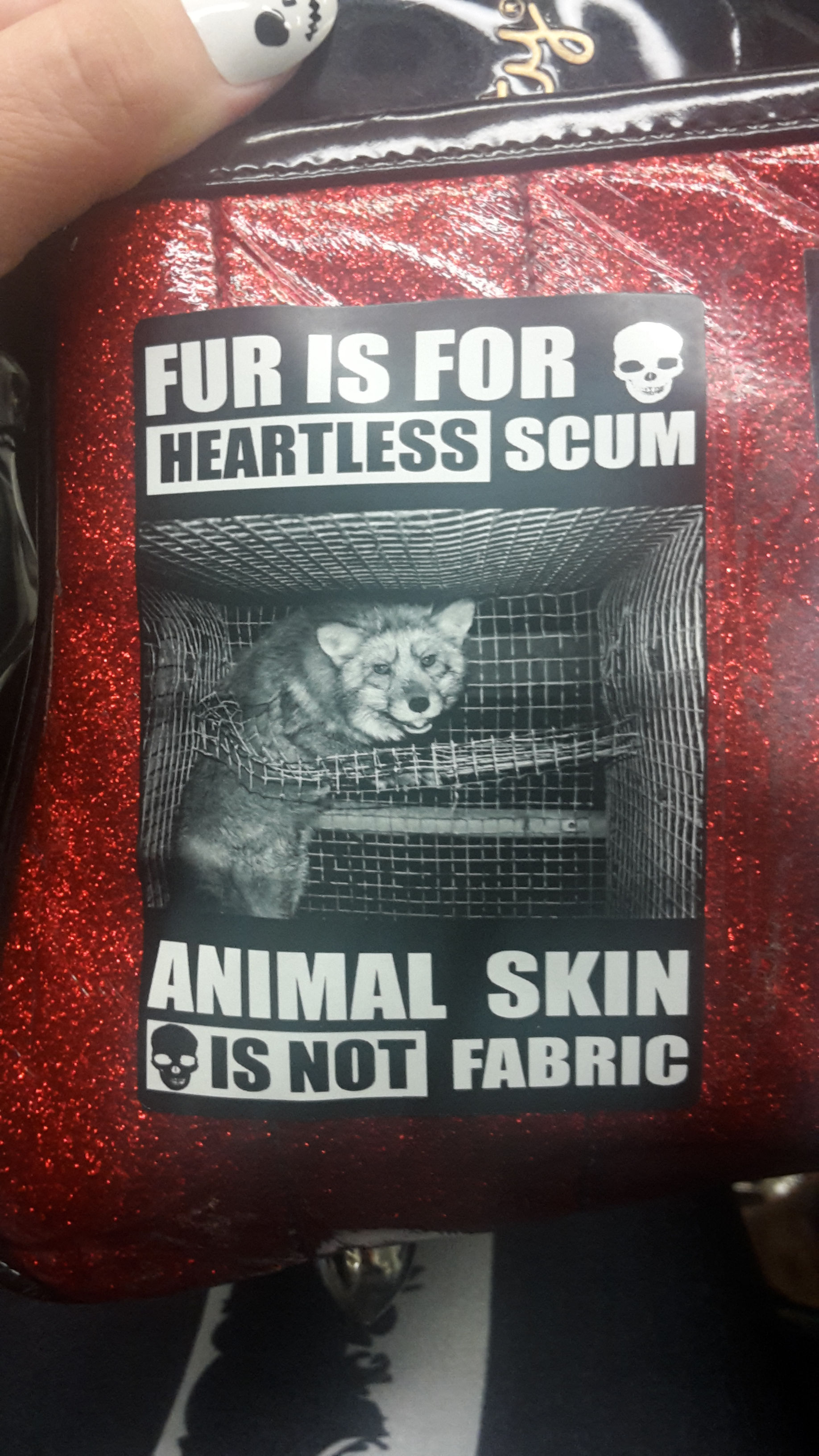 Fur Shaming Stickers heartless scum