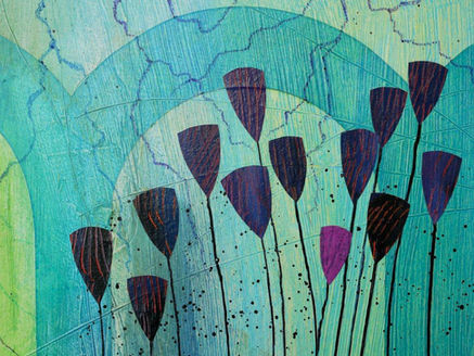 Garden of delights: collage art in progress