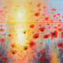 Growing by Degrees: abstract floral paintings in progress