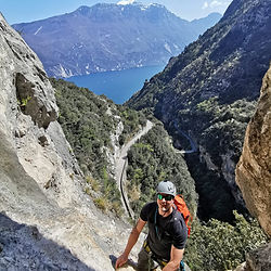 Person auf einem Berg