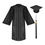 Thumbnail: Satin Graduation Gown, Cap and Tassel