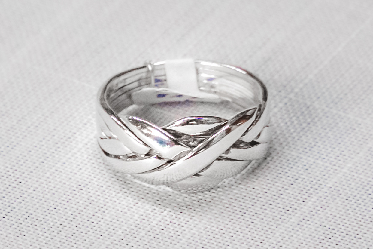 Woven Silver Ring