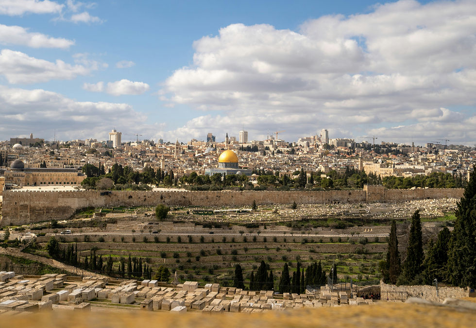 Blick über die Stadt Jerusalem.