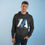Thumbnail: MAVA Inc. Unisex Hoodie (Dark with Large Blue Logo)