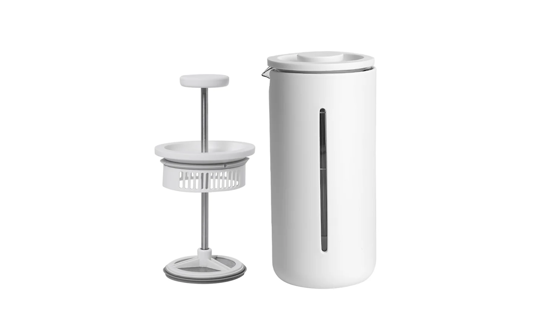 U FRENCH PRESS WHITE