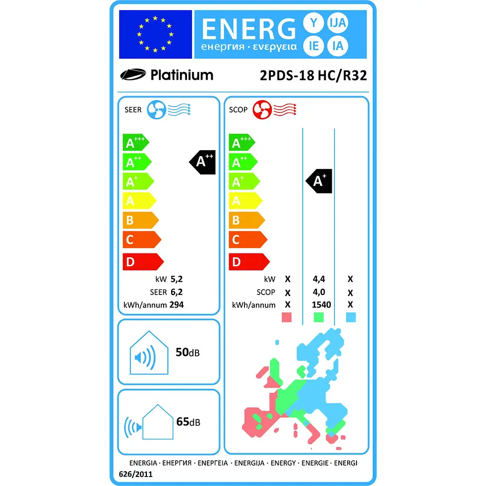 Miniatură: Aer conditionat DUBLU SPLIT Platinium 9000 + 12000 BTU Inverter Auto diagnoza Refrigerant ecologic R32 2PE-18HR32 - UI09WIFI
