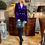Thumbnail: Purple Velvet Blazer. Size 12 only left