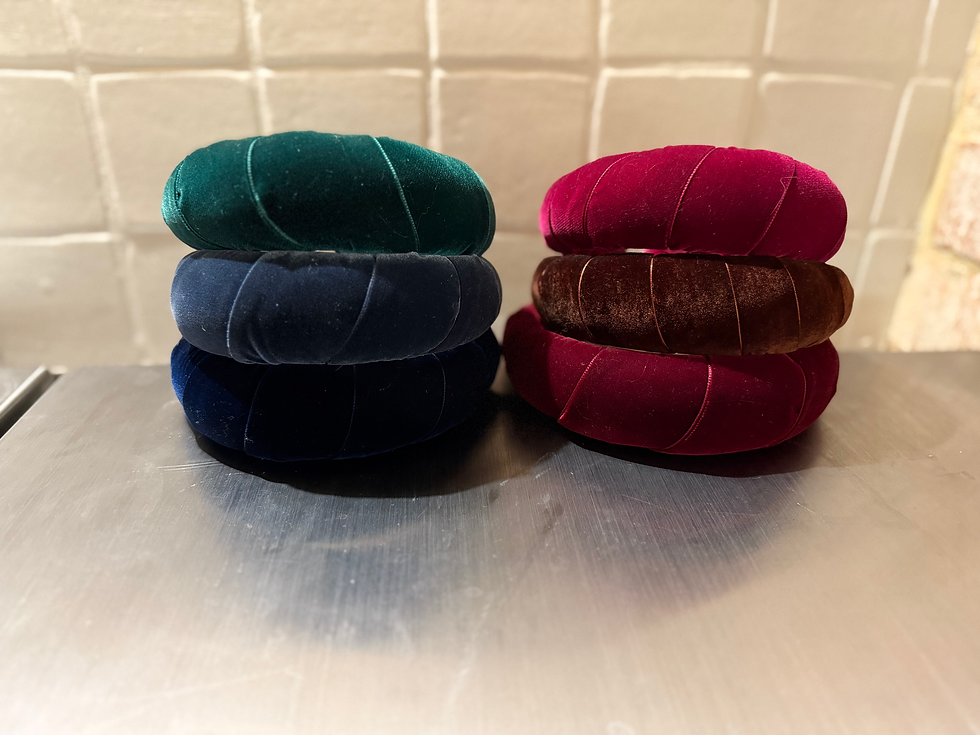 Thumbnail: Velvet wrapped headbands 
