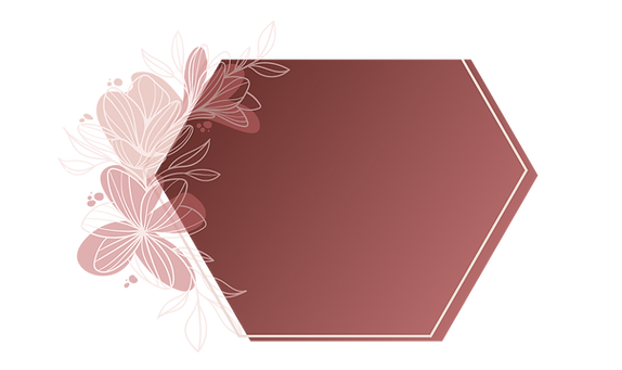 hexagono flores