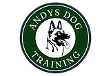 logo for andys dog training cheshire