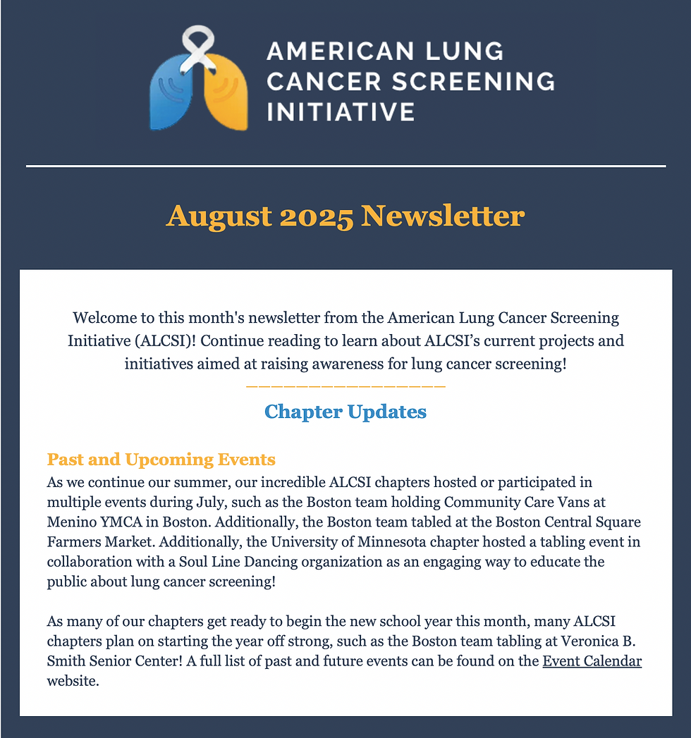 August 2025 Newsletter