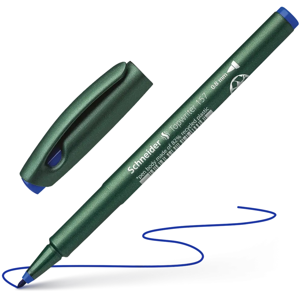 Thumbnail: Topwriter 157 Stylo fibre - bleu - 0.8 mm