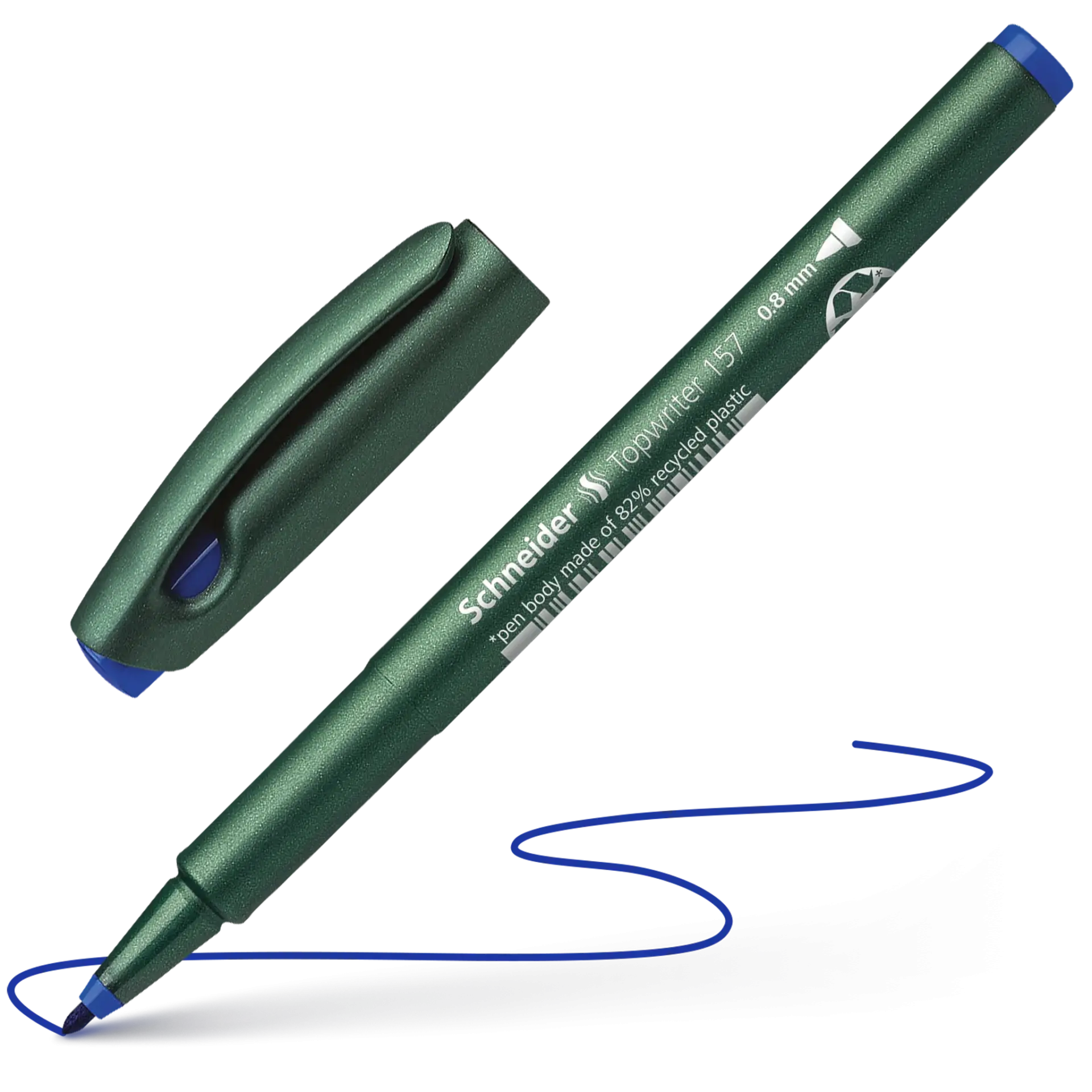 Topwriter 157 Stylo fibre - bleu - 0.8 mm
